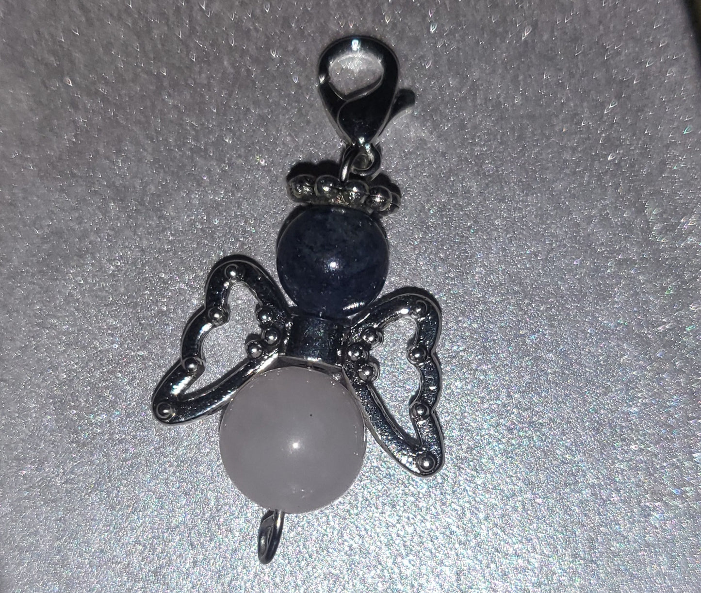 Kärleksängeln – Rosenkvarts & Lapis Lazuli