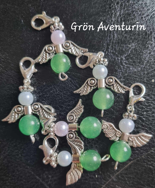 Änglaberlock Grön Aventurin