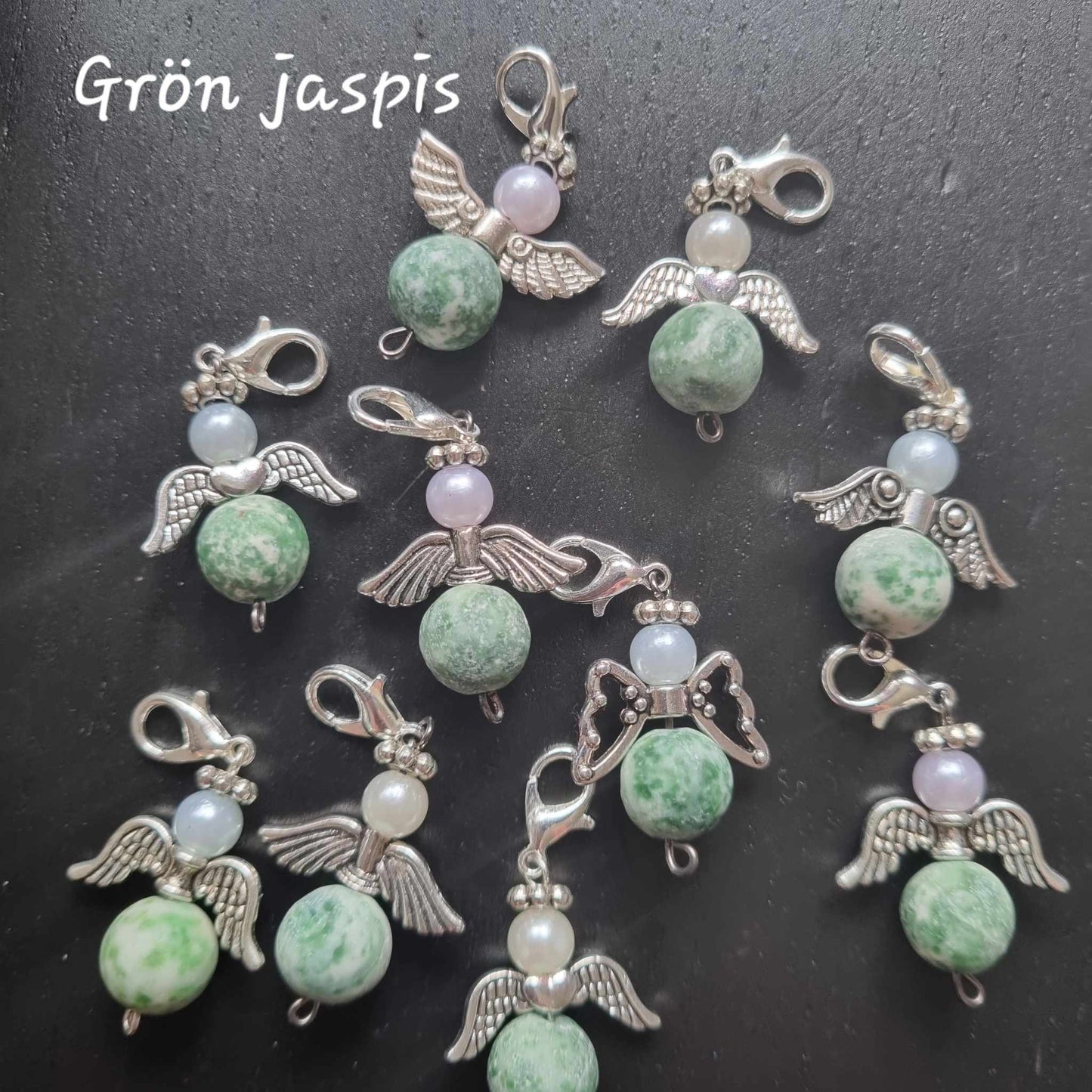 Änglaberlock Grön Jaspis