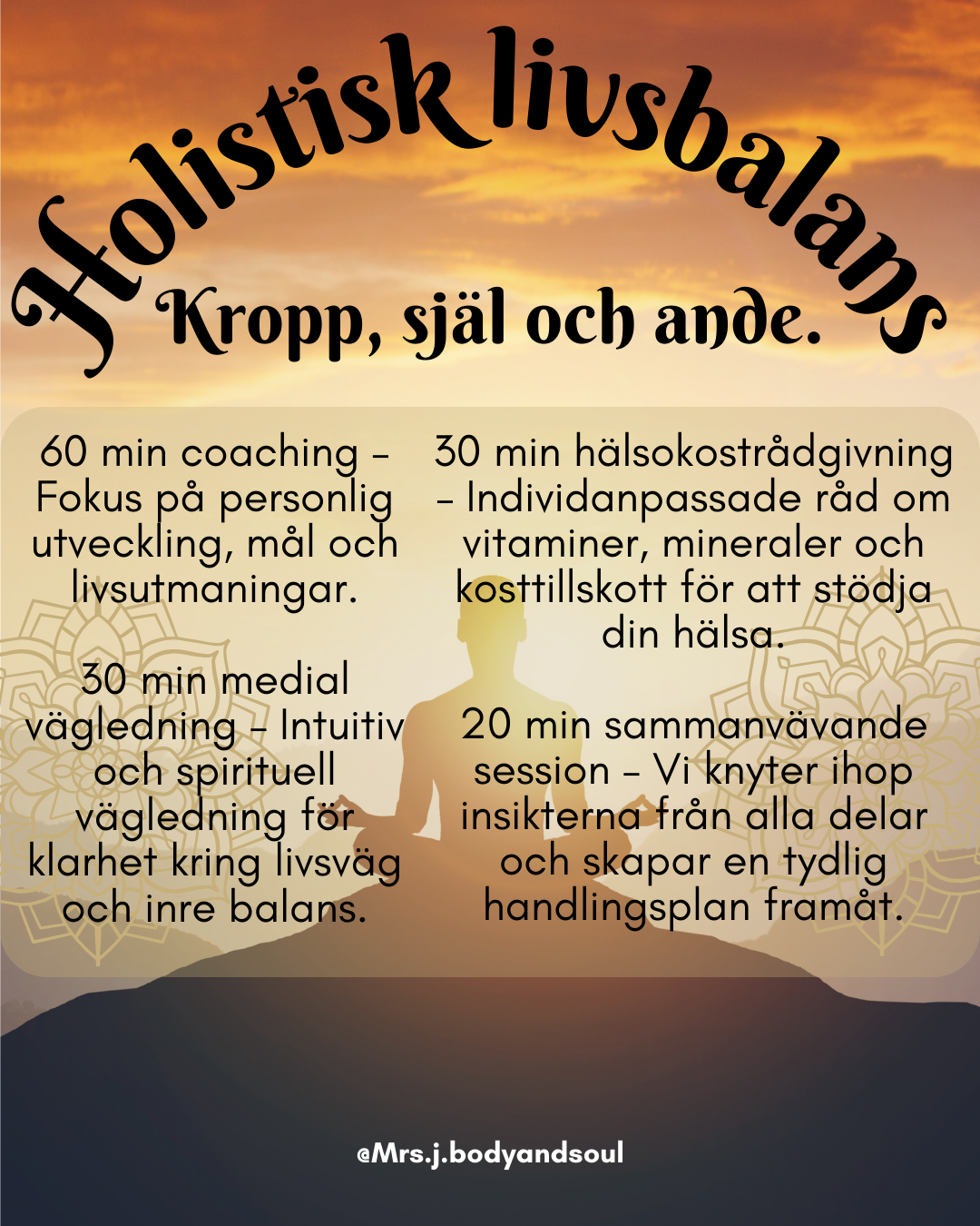Holistisk Livsbalans – Kropp, Själ & Ande