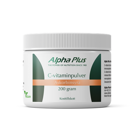 Alpha Plus C‑vitaminpulver (Askorbinsyra / pH‑Neutral)
