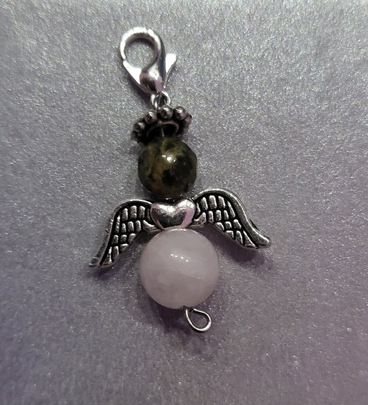 Balansängeln – Rosenkvarts & Unakit