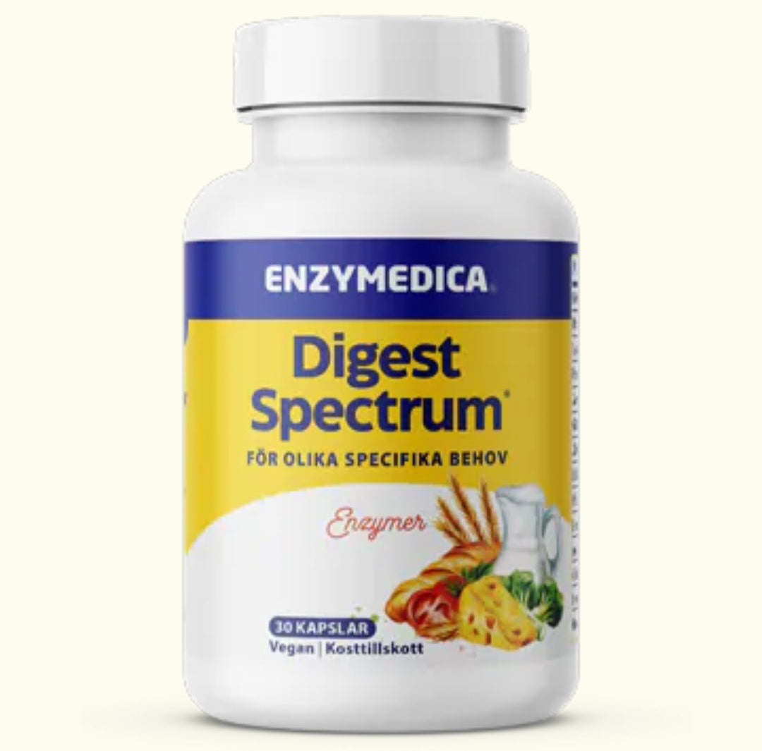 Enzymedica Digest Spectrum - riktat enzymstöd vid känslig matsmältning